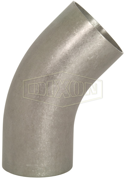 Polished 45° Weld Elbow with Tangent